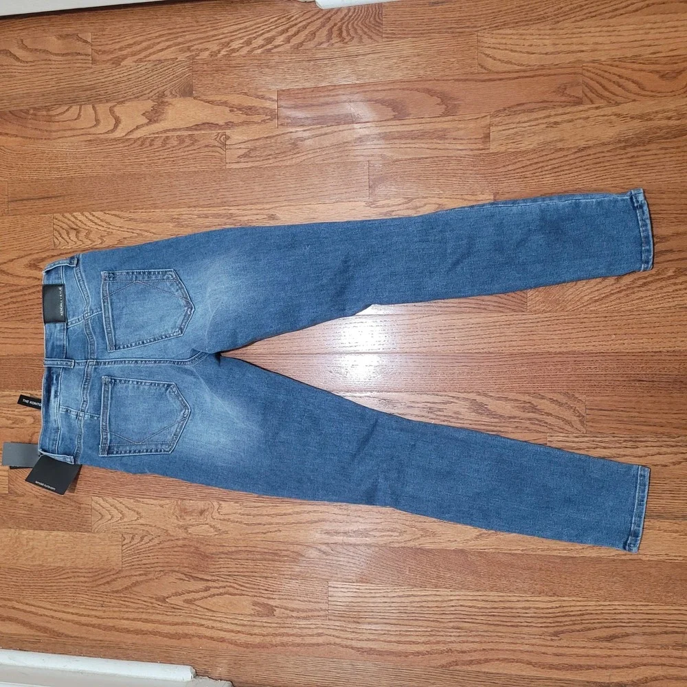 Kendall Kylie‎ juniors The Kontour High Rise Jeans Distressed Blue Size 1 new